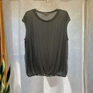 Anthropologie Sleeveless Cinched Shirt